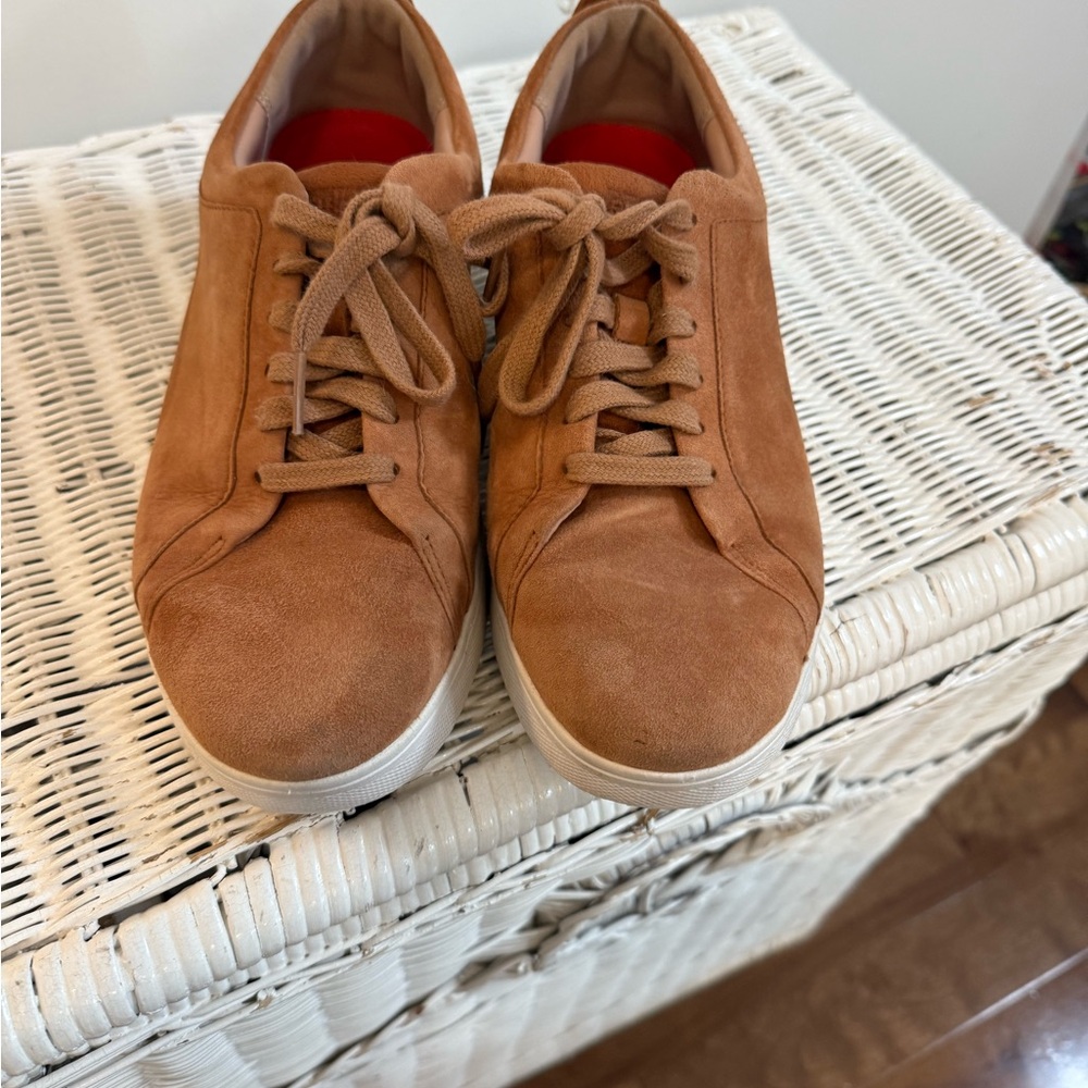Women’s Tan Suede Sneakers by Fitflop